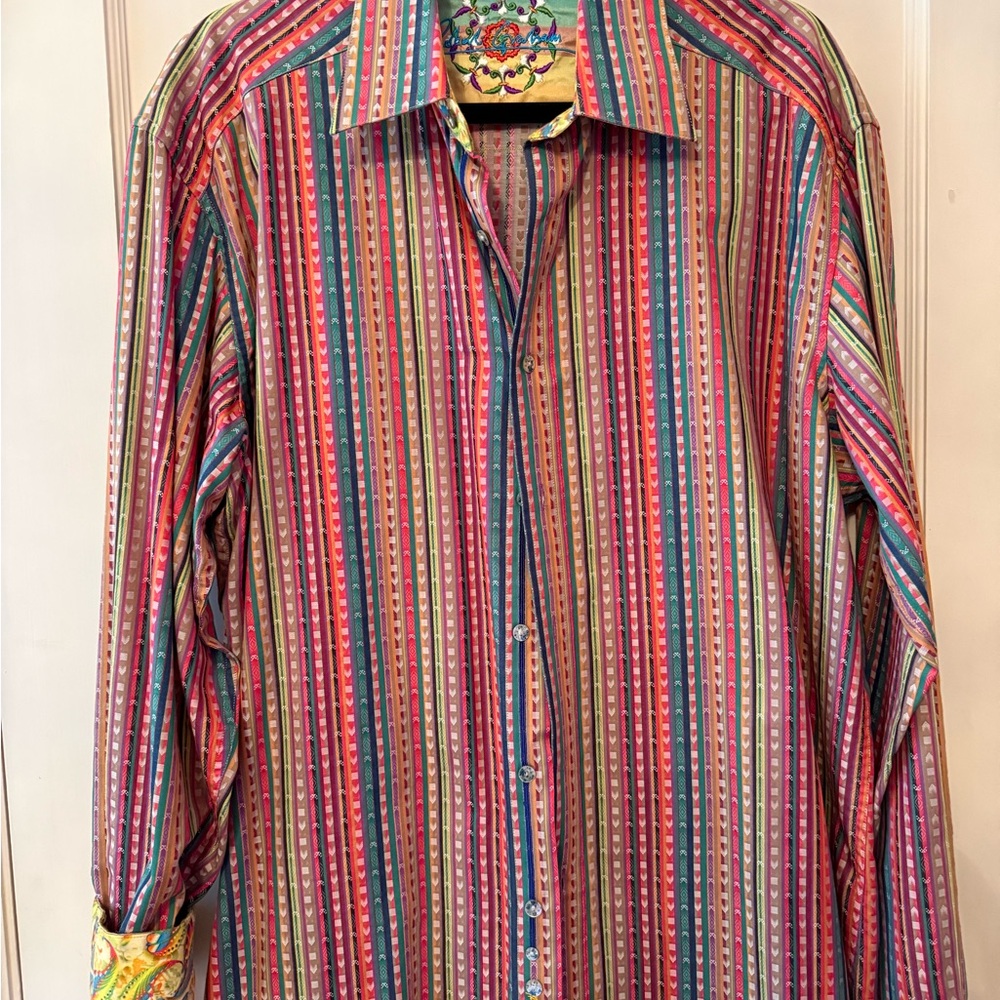 Robert Graham Multicolor Vertical Stripe Button-Down‎ Shirt